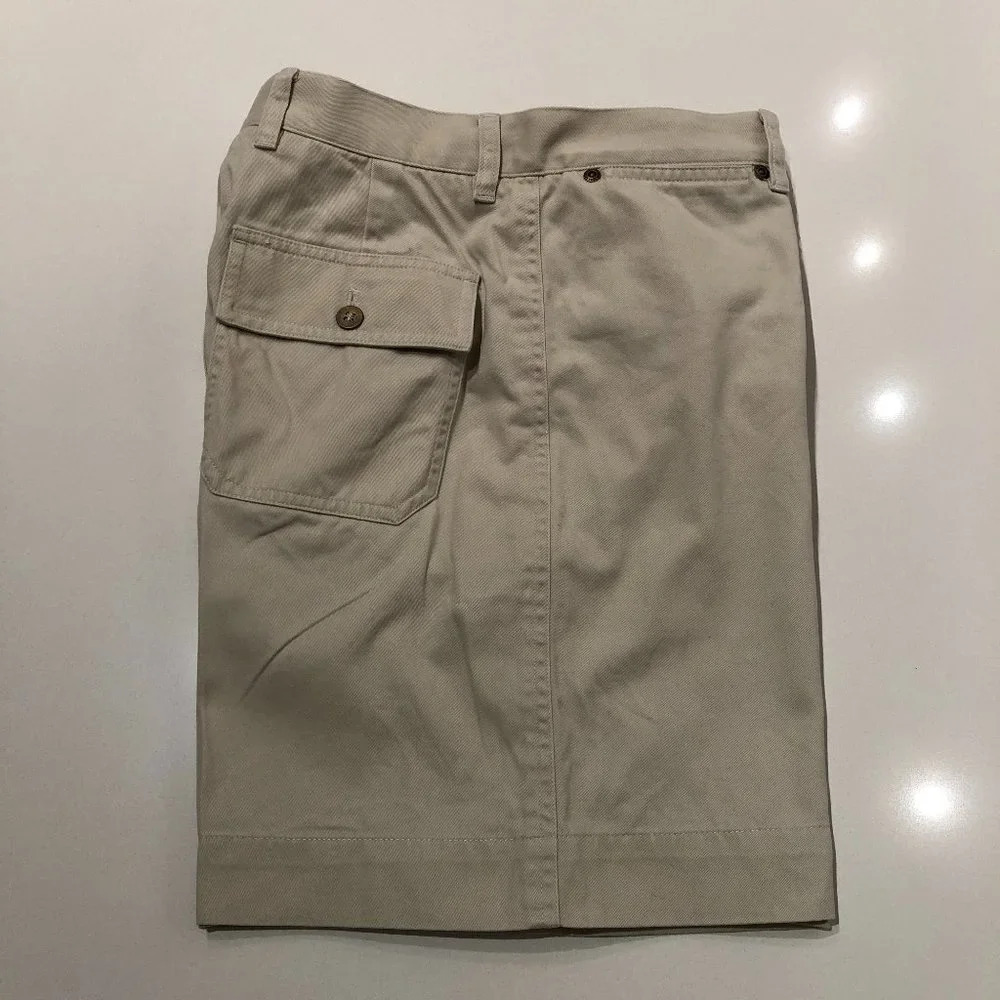 Jones New York Sport Vintage Hi Waisted Khaki Shorts Tan Size 6